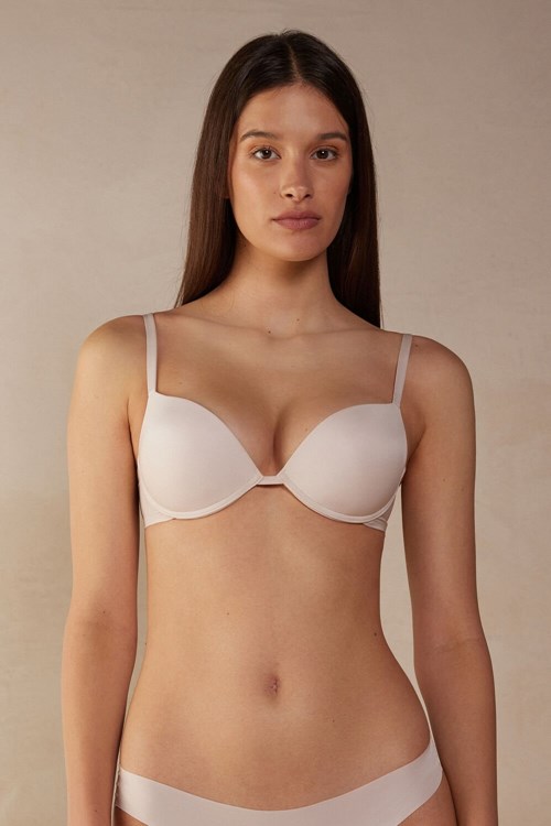 Intimissimi Simona Super Push-up Bra in Ultralight Microfiber Pembe | TFQDR-5390