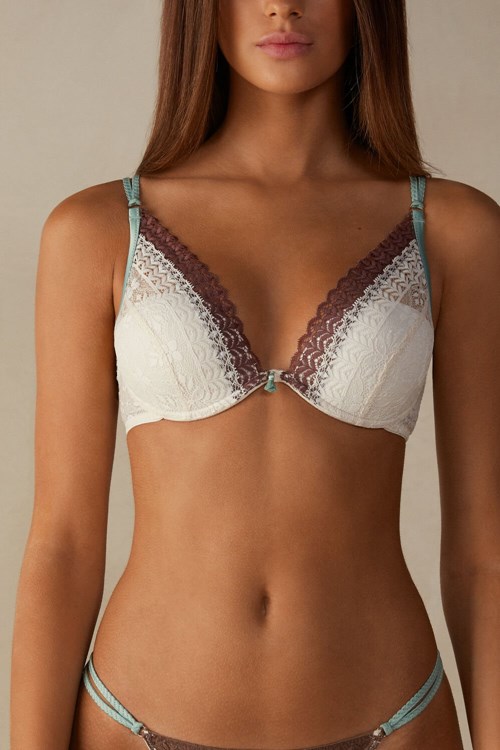 Intimissimi Spices Garden Elena Balconette Bra Kahverengi Kahverengi | YDPBE-0831
