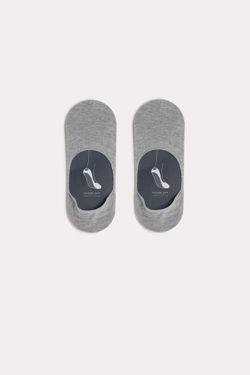Intimissimi Stretch Pamuklu Footlet Socks Gri | TMCWN-1674