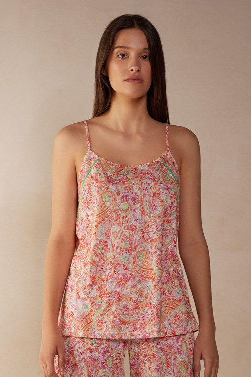 Intimissimi Summer Journey Ultrafresh Supima® Pamuklu Top Renkli Baskılı | FZDQM-2480