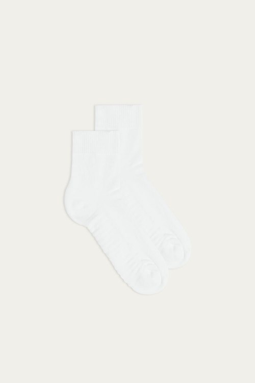 Intimissimi Terrycloth Kısa Socks Beyaz Beyaz | LBJZM-6324