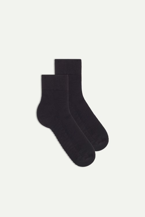 Intimissimi Terrycloth Kısa Socks Siyah Siyah | CBVZR-5172
