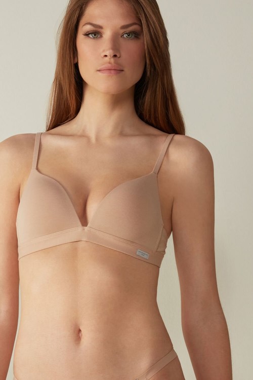 Intimissimi Tiziana Triangle Bra in Pamuklu Bej Rengi | DMOCI-7502