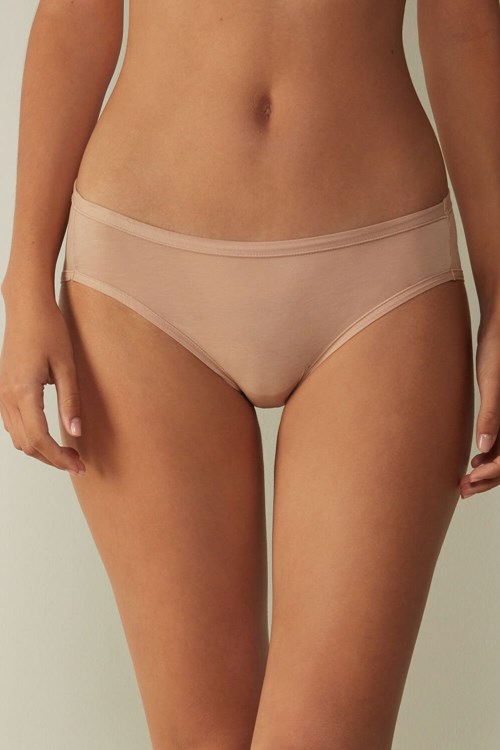 Intimissimi Ultralight Supima® Pamuklu Briefs Bej Rengi | EYSAM-7190
