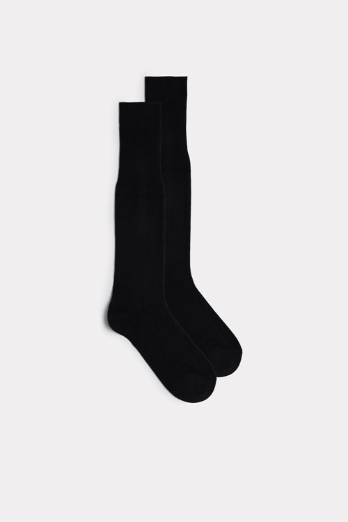 Intimissimi Uzun Warm Pamuklu Socks Siyah Siyah | LXWRB-0195