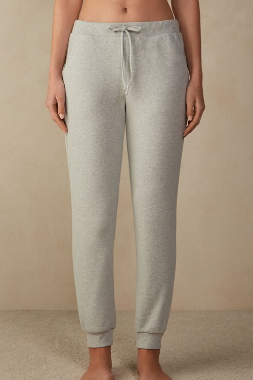 Intimissimi Warm Cuddles Full Length Cuffed Pants Gri Gri | XDAHV-3509