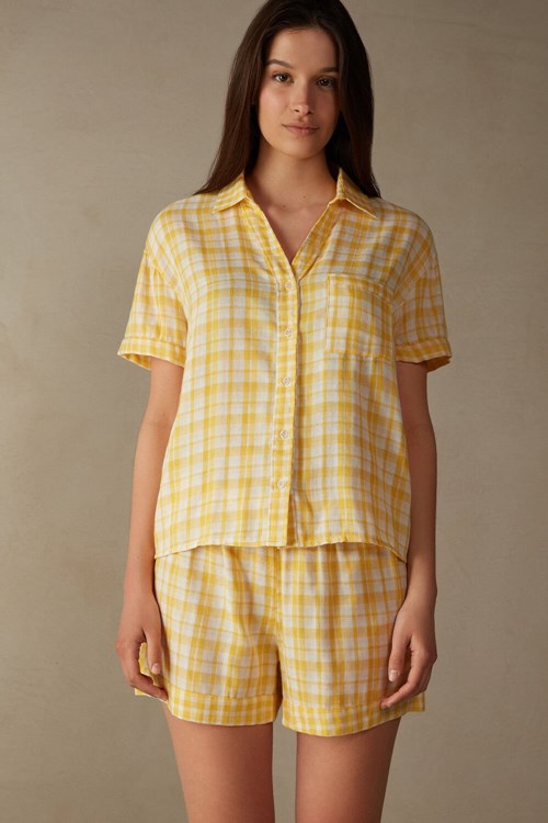 Intimissimi Yellow Submarine Kısa Sleeve Top Sarı Sarı | ZPWKQ-5376