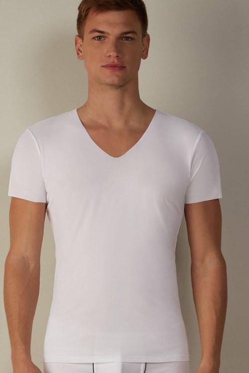 Intimissimi seamless Micromesh Top Beyaz Beyaz | TYIJV-0357